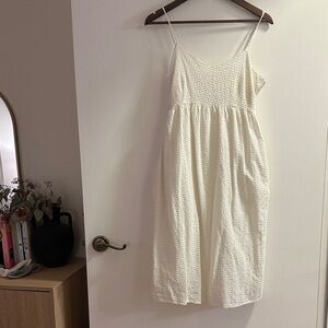 Cotton Lace Midi Dress